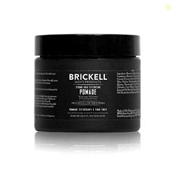Brickell Men's Products Strong Hold Texturizing Pomade For Men, Pliabl