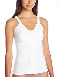 Amoena Women's Hannah Post-Surgery Front Close Camisole,White,X-Small 