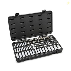GEARWRENCH 76 Pc. 1/4" & 3/8" Drive 12 Pt. Standard & Deep Mechanics T