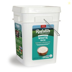 Ralston Family Farms Traditional White Rice, 25 lb Bucket - Long Grain