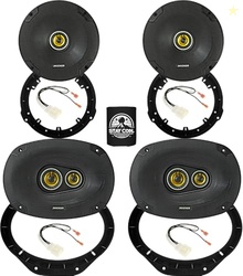 KICKER Front and Rear Door 6.5 & 6x9 Speakers Kit for Ford F-150 2015-