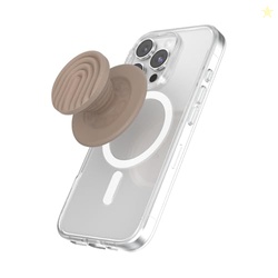 PopSockets Phone Grip for MagSafe, Magnetic Holder, Phone Stand, Brown