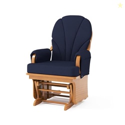 Foundations Lullaby Wood Base Glider Rocker - Baby Feeding and Rocking