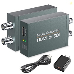 HDMI to SDI, HDMI to 3G-SDI/HD-SDI Converter, Audio Embedder 2 Way SDI