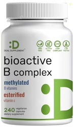 Bioactive Vitamin B Complex for Men & Women, 240 Veggie Capsules - Met