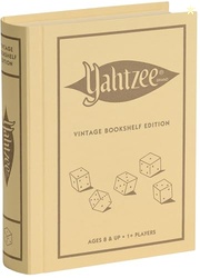 WS Game Company Yahtzee Vintage Bookshelf Edition, Luxury Dice Game in