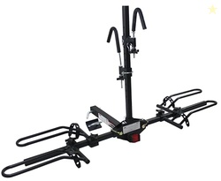 MaxxHaul Platform Bike Rack for 2 Bikes - Hitch Mounted Tray Carrier f