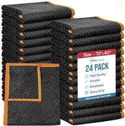 Simpli-Magic Heavy Duty Padded Moving Blankets 72" x 40"  24 Pack  Pac