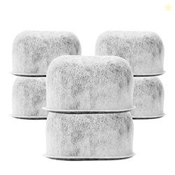 Pack of 6 Replacement Charcoal Water Filters By Housewares Solutions f
