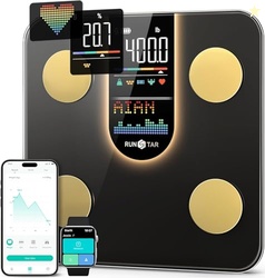 RunStar Scale for Body Weight, Smart Scale with 8-in-1 VA Display, Hig