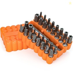Mutt Tools 33pc Security Bit Set - Complete Torx Security Screwdriver 