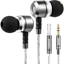 Sephia SP3060 Wired Headphones, HD Bass Driven Audio, Lightweight Alum