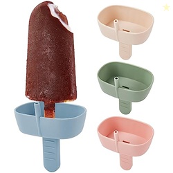 4Pack Drip-Free Silicone Popsicle Holders, AODISTUCE Popsicle Holder w