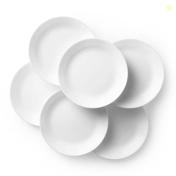 Corelle White Winter Frost Glass Dinner Plates Chip & Crack Resistant 
