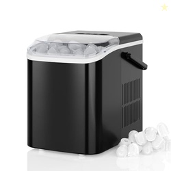 DUMOS Ice Makers Countertop with Handle Ice Machine, Fast in 6 Mins, 2