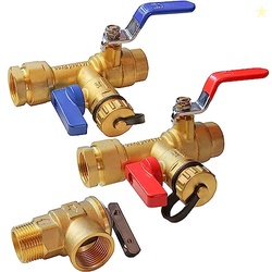 LIULO TOOL 3/4 Inch IPS Isolator Tankless Water Heater Service Valve K