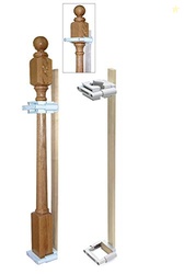 Safety Innovations No Hole Stairway Baby Gate Mounting Kit - Fits Post
