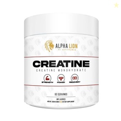 ALPHA LION Creatine Monohydrate Powder, 5000mg Per Serving (5g), Suppo