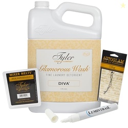 Tyler Candle Glamorous Wash Laundry Detergent, Diva Bundle with Tyler 