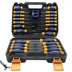 SUNHZMCKP Magnetic Screwdriver Set 66-Piece, S2- Alloy Tool Steel, Inc