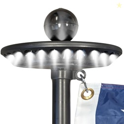 Service First Sirius Solar Flagpole Light - Ultra Bright - Weather Pro