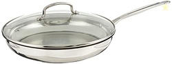 Cuisinart 12 Inch Skillet with Glass Cover, Chef's Classic Collection,
