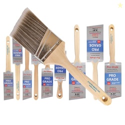 10 Pack Pro-Grade Premium Wall/Trim House Paint Brush Set Great for Pr