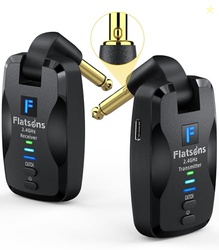FW2D Wireless Guitar System Exclusive Mute Plug, 2.4 GHz Wireless Guit