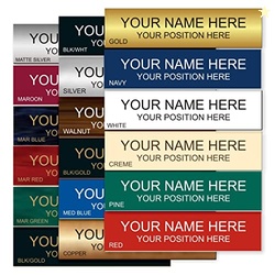 Lasercrafting Personalized Office Name Plate/Name Tag With Wall or Des