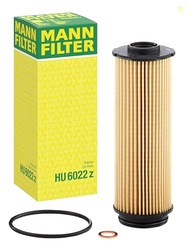 Mann Filter HU 6022 z Cartridge Oil Filter Replacement with Oil Drain 