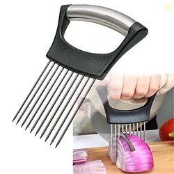 Stainless Steel Onion Holder for Slicing,Onion Slicer Holder,Onion Cut