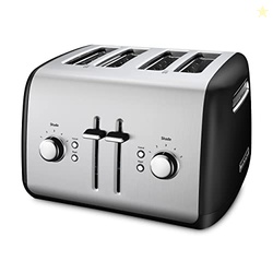 KitchenAid 4 Slice Manual Lift Toaster KMT4115OB, Onyx Black