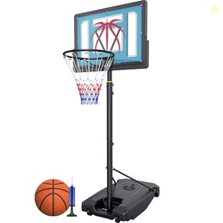 Basketball Hoop Outdoor 4.82-8.53ft Adjustable, Portable Basketball Ho