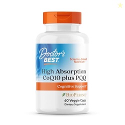Doctor's Best High Absorption CoQ10 with PQQ Supplement - Coenzyme Q10