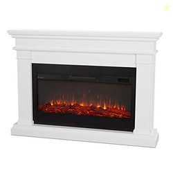 Real Flame Beau 59" Landscape Electric Fireplace with Mantel for Livin