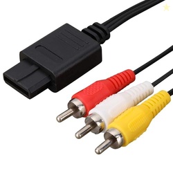 AV Cable Composite Video Cord Compatible with Nintendo 64/N64/GameCube