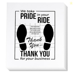 White Car Paper Floor Mats,100Pcs Vehicles Disposable Floor Pads,Tempo