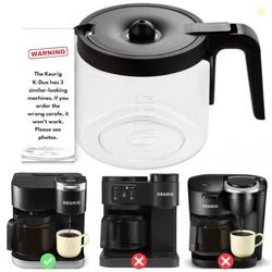 Replacement 12-Cup Coffee Pot Carafe for Keurig K-Duo [ NOT COMPATIBLE