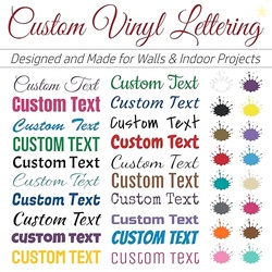 Rapid Vinyl Custom Vinyl Wall Lettering Decal Personalized Design and 