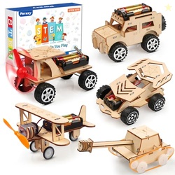 Poraxy 5 in 1 STEM Kits for Kids Age 8-10, Science Building Project Cr