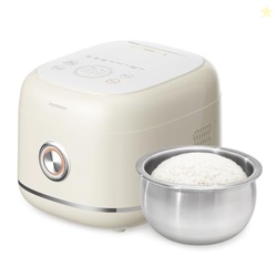 Joydeem Stainless Steel Rice Cooker, Uncoated Non-Stick 316L Stainless