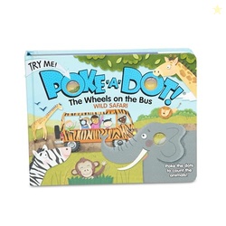 Melissa & Doug Poke-a-Dot! The Wheels on the Bus Wild Safari, Interact
