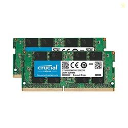 Crucial 32GB Kit (16GBx2), 260-pin SODIMM, DDR4 PC4-19200,