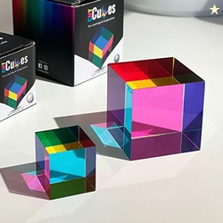 CMY Cubes Original (50mm) - Cyan, Magenta & Yellow Cube - Optical Colo