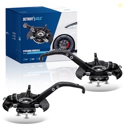 Detroit Axle - 2 Front Steering Knuckles with Wheel Bearing Hubs for 2