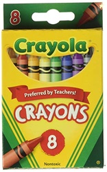 Crayola Crayons 8 in a Box (Pack of 12) 96 Crayons Total