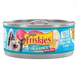 Purina Friskies Wet Cat Food Tasty Treasures With Ocean Fish and Tuna 