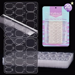 BTArtbox Adhesive Tabs for Press On Nails - 20 Sheets, 15 Sizes, Ultra
