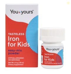 Tasteless Iron for Kids + Toddlers- 4-Month Supply- No Sweeteners, Fla