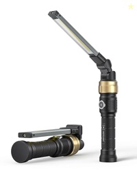 HOTLIGH Rechaegeable Work Light, 5000mAh Magnetic Flashlight with 360 